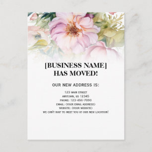 Ankündigung von Blume für Wasserfarben Postkarte