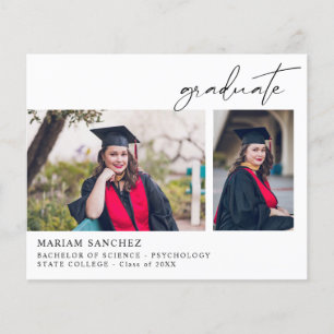 Ankündigung von Budget Chic 2 Multi Foto Graduate Flyer