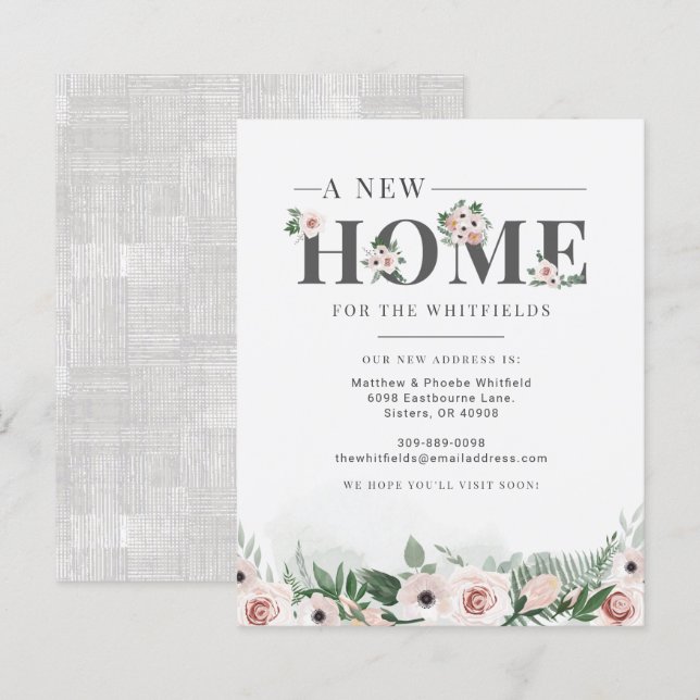 Ankündigung von "Budget Weve Moved Floral Moving" (Vorne/Hinten)