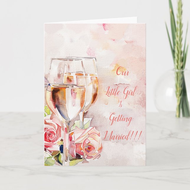 Ankündigung von Champagne & Rose Verlobung (Vorderseite)