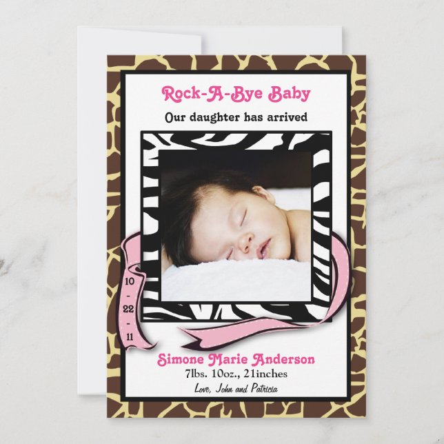 Ankündigung von Chic Contemporary Animal Print Bab (Vorderseite)