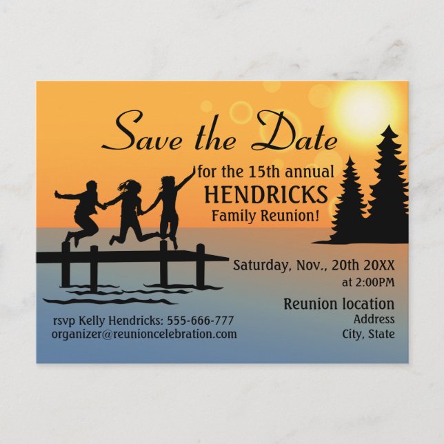 Ankündigung von Creative Family Wiedersehen Postca (Vorderseite)