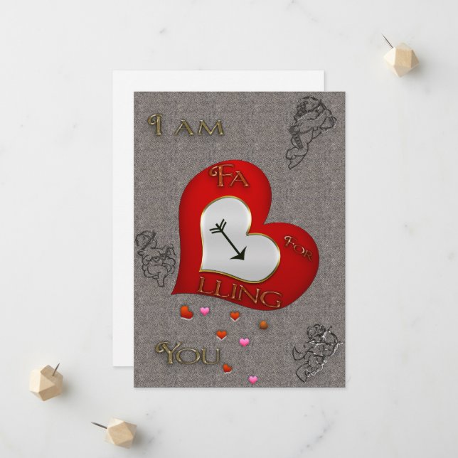 Ankündigung von Cupid Falling (Vorderseite/Rückseite Beispiel)