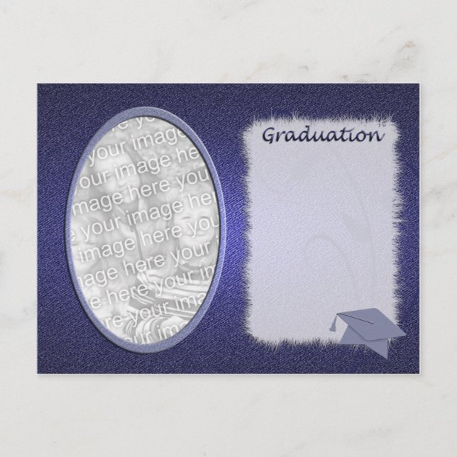 Ankündigung von Denim Abschluss Foto (Vorderseite)