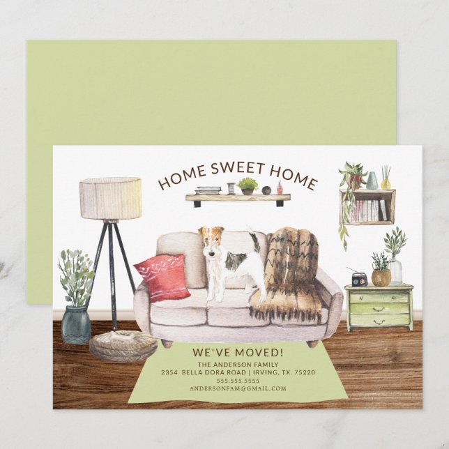 Ankündigung von Drahthaarfuchs-Terrier-Hundebewegu (Vorne/Hinten)