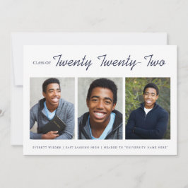 Ankündigung von drei Fotos Moderner Abschluss | Ma