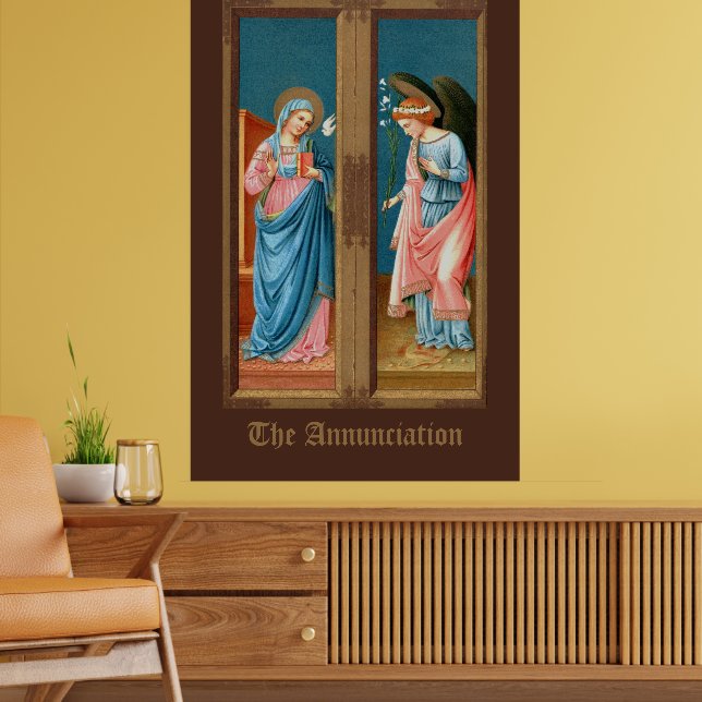 Ankündigung von F. Lippi (M 038) Poster (Wohnzimmer 2)