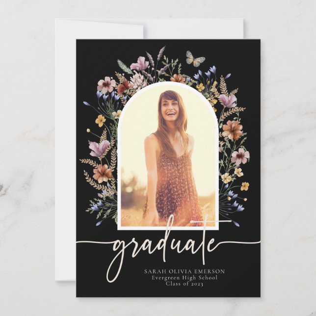 Ankündigung von Floral Black Graduate (Vorderseite)