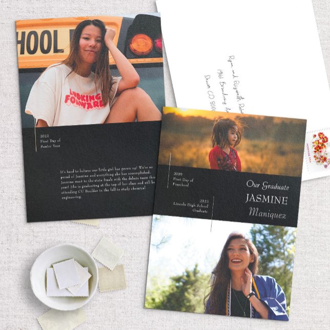 Ankündigung von "Foil Modern Black Then/Now Abschl (Von Creator hochgeladen)