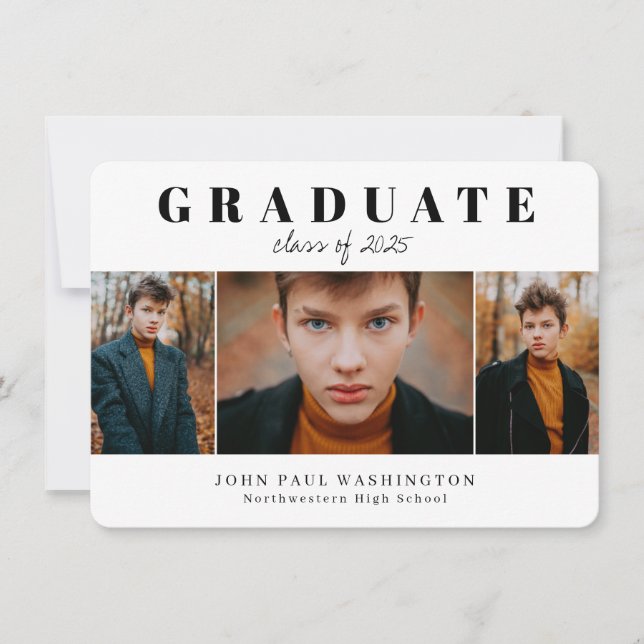 Ankündigung von Foto--Abschluss (Vorderseite)