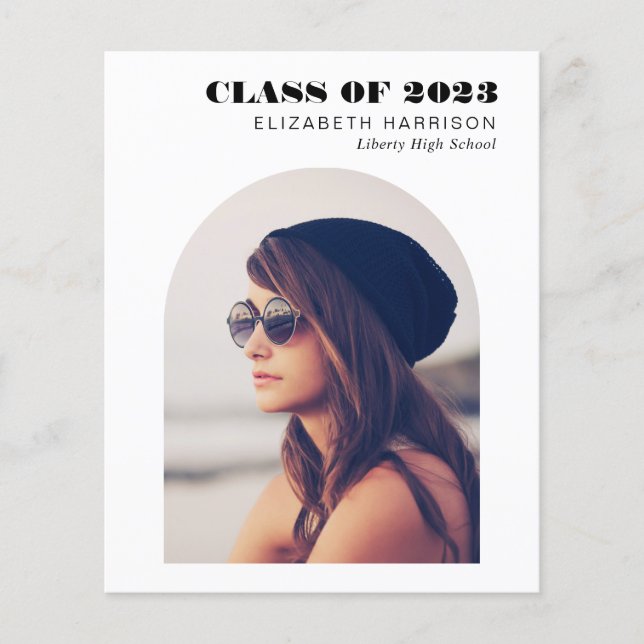 Ankündigung von Foto-Abschluss (Vorderseite)