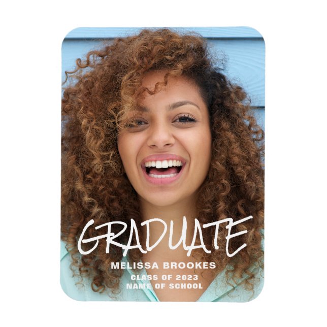 Ankündigung von Foto Abschluss Magnet (Vertikal)