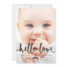ANKÜNDIGUNG VON Foto GEBURT | Baby Boy Modernes Sk