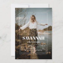 Ankündigung von Foto High School Abschluss