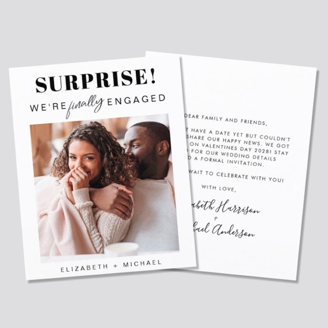 Ankündigung von Foto-Verlobung (Von Creator hochgeladen)