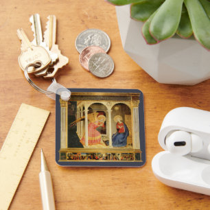 Ankündigung von Fra Angelico, Kunst der Renaissanc Schlüsselanhänger