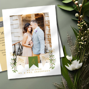 Ankündigung von Frau Banner Elopement Foto