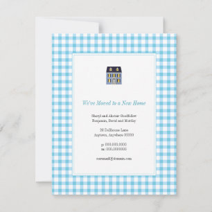 Ankündigung von Gingham Zuhause Moving