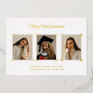Ankündigung von Gold Album Corners Foto Abschluss