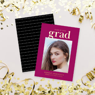 Ankündigung von Gold Foil Serif Custom Color Grad