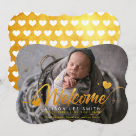 Ankündigung von "Golden Hearts Baby Birth Foto"