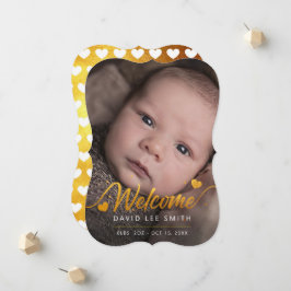 Ankündigung von "Golden Hearts Baby Birth Foto"