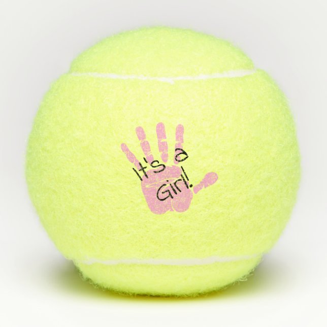 Ankündigung von Handprint Baby Tennisbälle (Vorderseite)