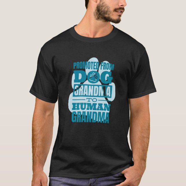 Ankündigung von Hunde-Oma zu Hum T-Shirt (Vorderseite)