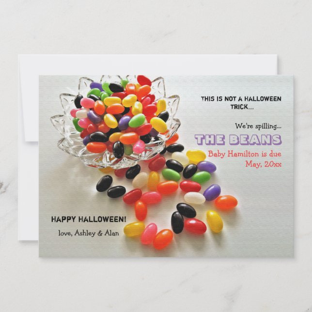 Ankündigung von Jelly Beans Halloween Pregnancy (Vorderseite)