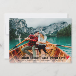 Ankündigung von Kleinsthochzeiten