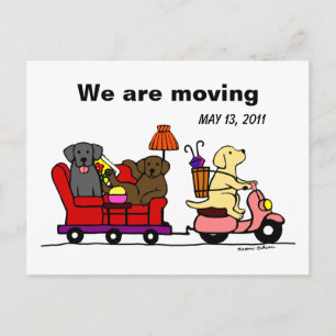 Ankündigung von Labrador Hunde Cartoon Moving