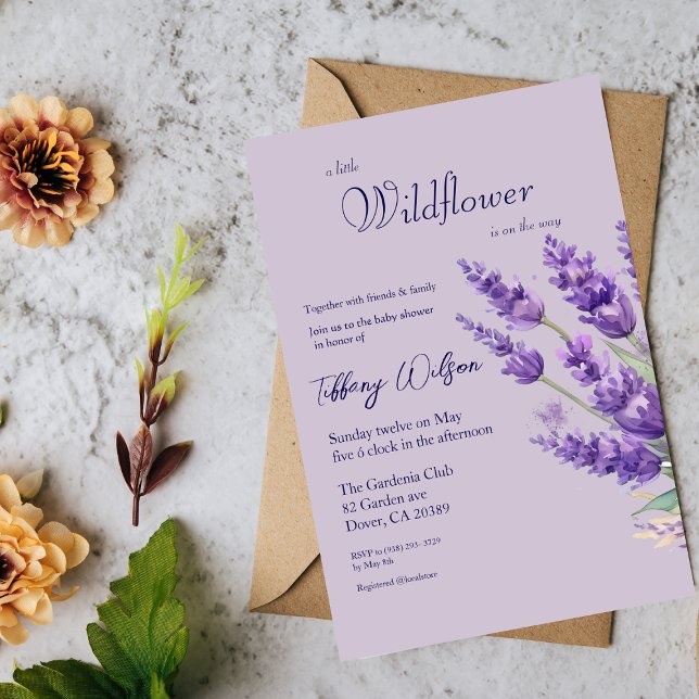 Ankündigung von Lavender Baby Shower (Von Creator hochgeladen)