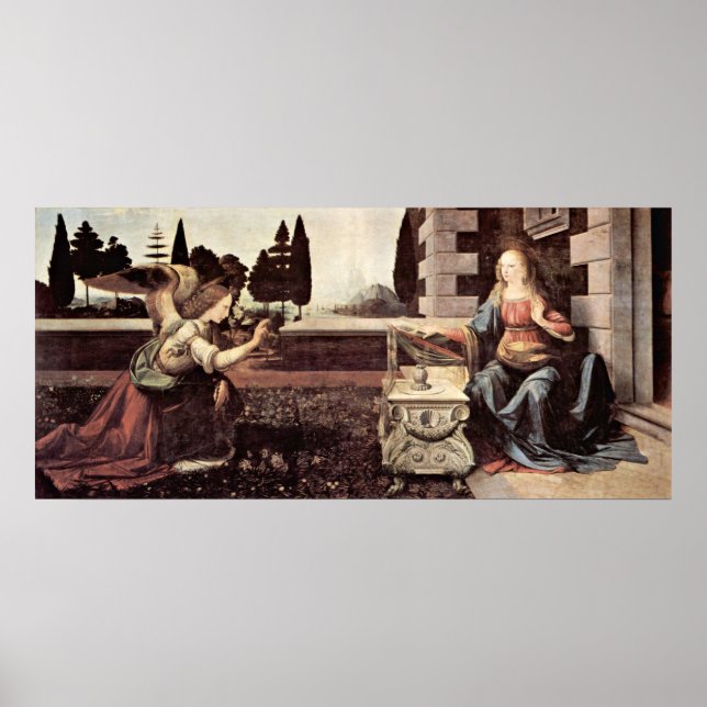 Ankündigung von Leonardo di ser Piero da Vinci Poster (Vorne)
