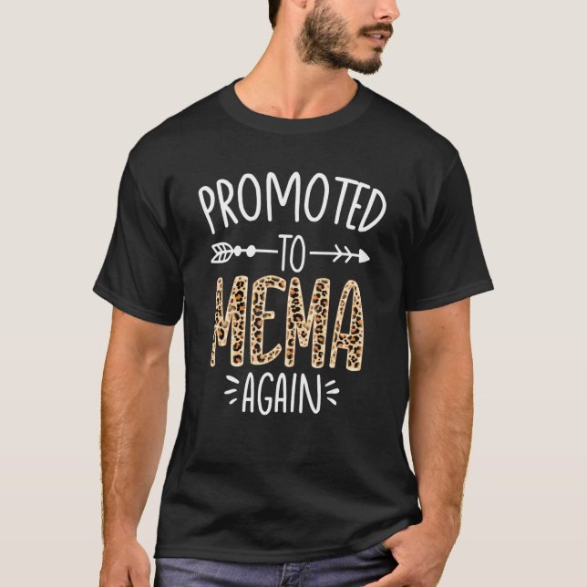 Ankündigung von Leopard Schwangerschaft Bald wird  T-Shirt (Vorderseite)