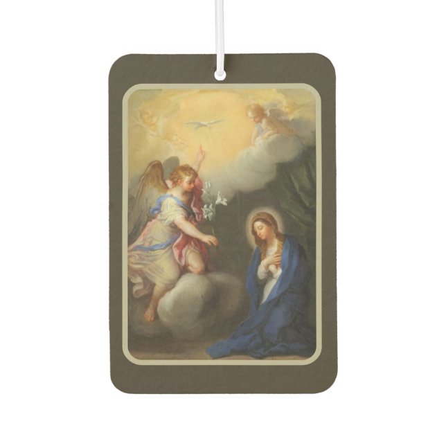 Ankündigung von Mary Erzengel Gabriel Autolufterfrischer (Vorderseite)