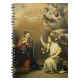Ankündigung von Mary und Archangel Gabriel Fine Ar Notizblock