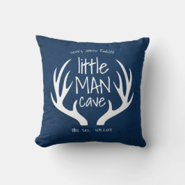 Ankündigung von niedlich Blue Baby Boy Little Man  Kissen