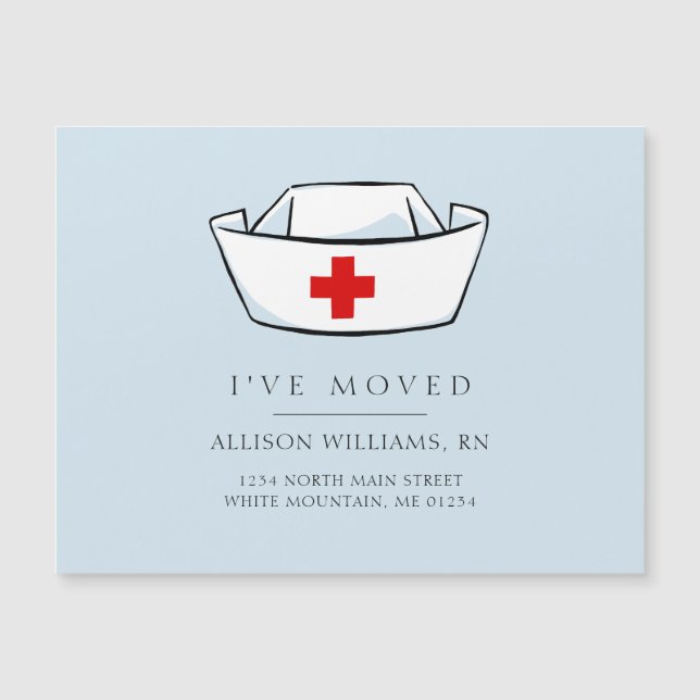 Ankündigung von Nurse Cap Blue Moving (Vorderseite)