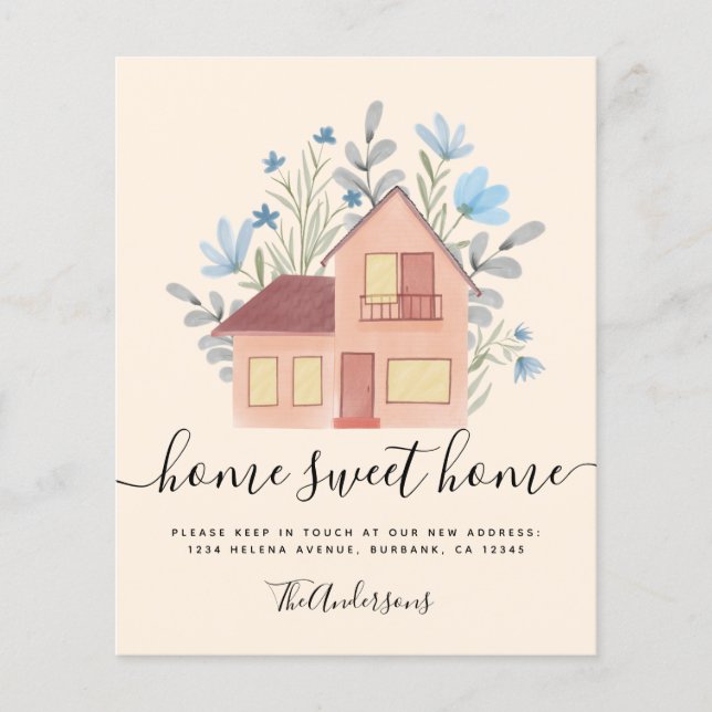 Ankündigung von PAPER Floral Moving House Flyer (Vorne)