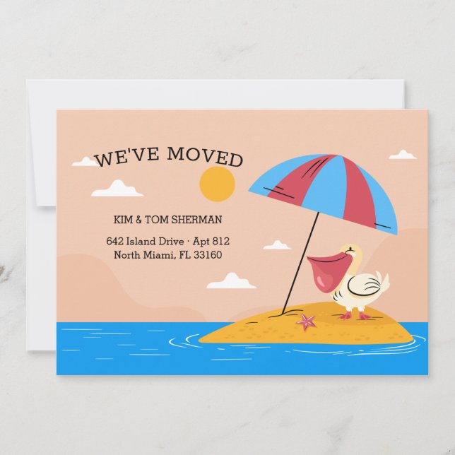 Ankündigung von Pelican Beach Moving (Vorderseite)