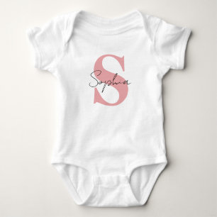 Ankündigung von personalisiert Baby Girl Name Preg Strampler