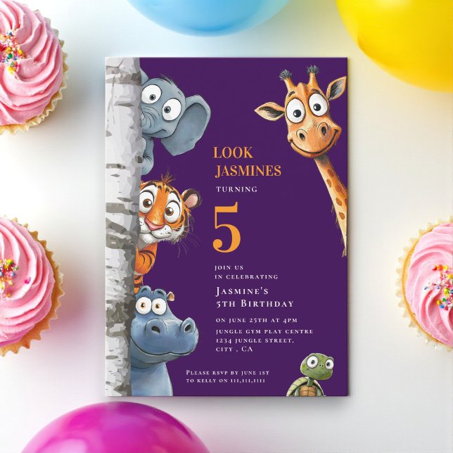 Ankündigung von Playful Zoo Animals Pink Party (Von Creator hochgeladen)