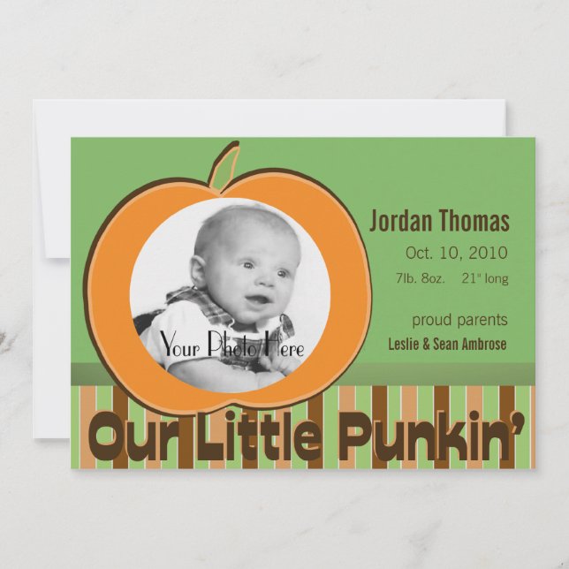 Ankündigung von Pumpkin-Foto (Vorderseite)