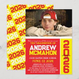 Ankündigung von Red & Yellow Abschluss Foto