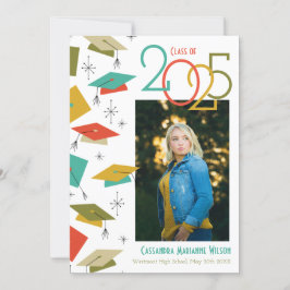 Ankündigung von Retro Vintag Foto Abschluss