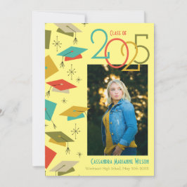 Ankündigung von Retro Vintag Foto Abschluss