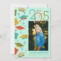 Ankündigung von Retro Vintag Foto Abschluss