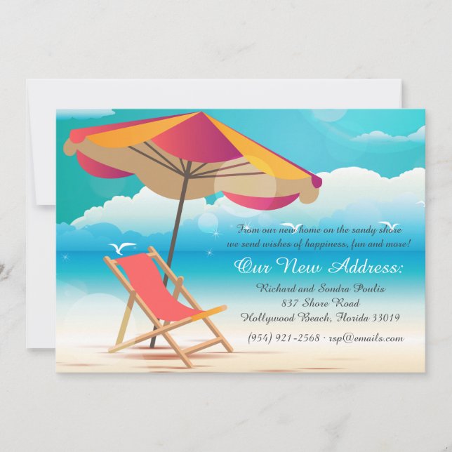 Ankündigung von Sandy Beach Moving (Vorderseite)