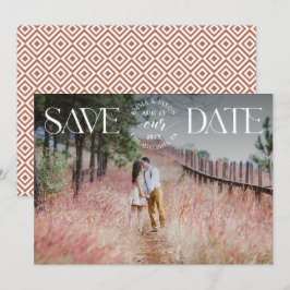 Ankündigung von Save the Date Foto Extravagantes O