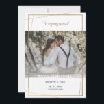 Ankündigung von Save the Date-Gold-Frame-Fotos<br><div class="desc">Eine Weiß-Save the Date-Foto-Ankündigung mit einem dünnen Goldrahmen. (Bild von Freepik). Die Karte lässt sich leicht mit Ihren Formulierungen, Schriftart und Schriftart anpassen. Nicht genau das, was Sie suchen? Alle unsere Produkte können auf Ihre Bedürfnisse zugeschnitten werden, ohne Aufpreis. Kontaktieren Sie uns einfach unter askcottonlamb@gmail.com. Die Abstimmung der Produkte auf...</div>